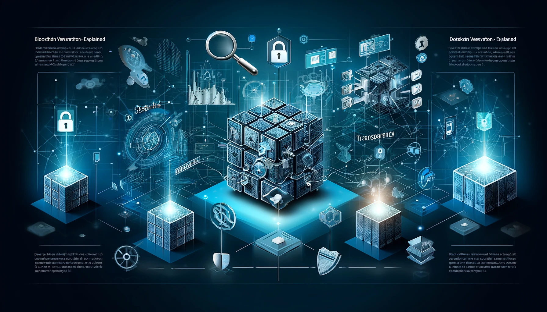 blockchain tamper-proof records illustration