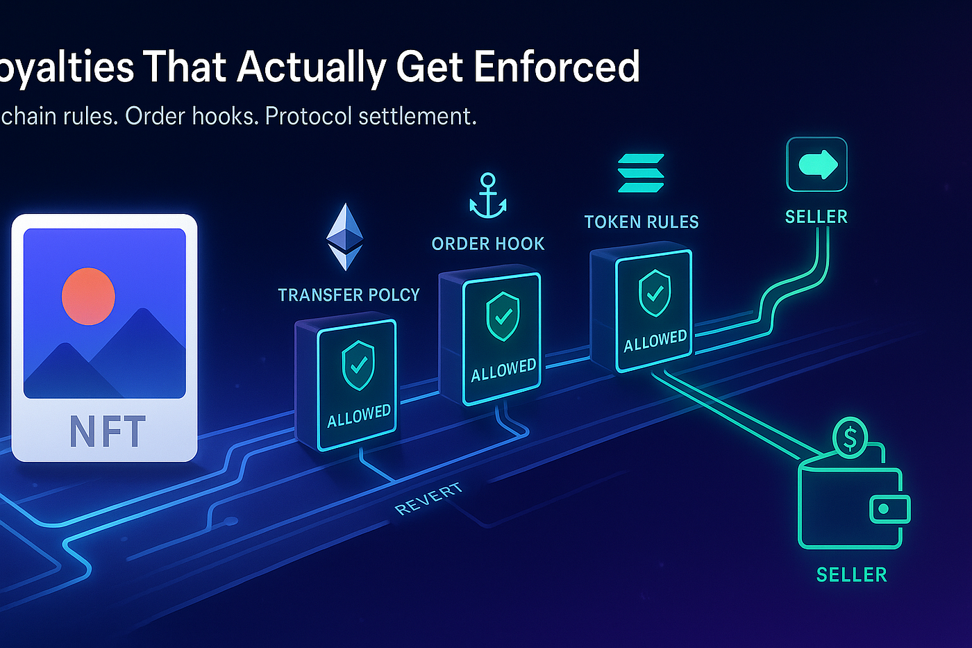 smart contracts NFT royalty payments USPTO