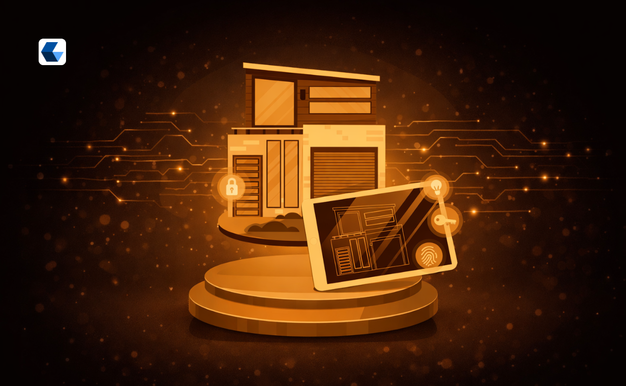 Futuristic illustration of robotics patents tokenized into fractional IPFT shares on a blockchain network, visualizing ownership slices and digital tokenization